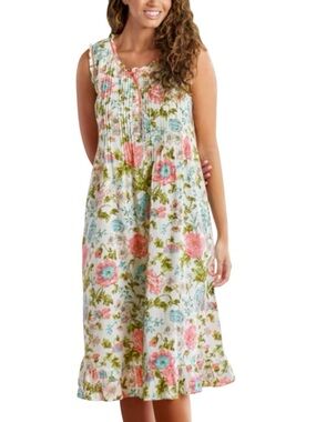 Ella Simone, English Rise, 100%  Cotton, Sleep Gown & Robe